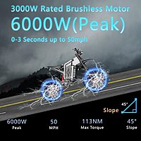 Motocicleta eléctrica para adultos 6000 W Motocicleta eléctrica para adultos 6000 W