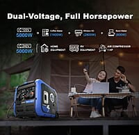 DK - Generador inversor de gas de 5000 W, arranque eléctrico DK - Generador inversor de gas de 5000 W, arranque eléctrico
