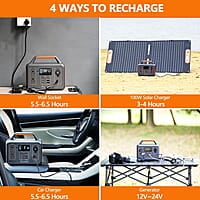 ALLWEI - Generador de energía portátil, 300 W/pico 600 W ALLWEI - Generador de energía portátil, 300 W/pico 600 W