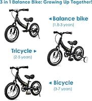 Bicicleta de equilibrio 2 en 1, una bicicleta de equilibrio para niños Bicicleta de equilibrio 2 en 1, una bicicleta de equilibrio para niños