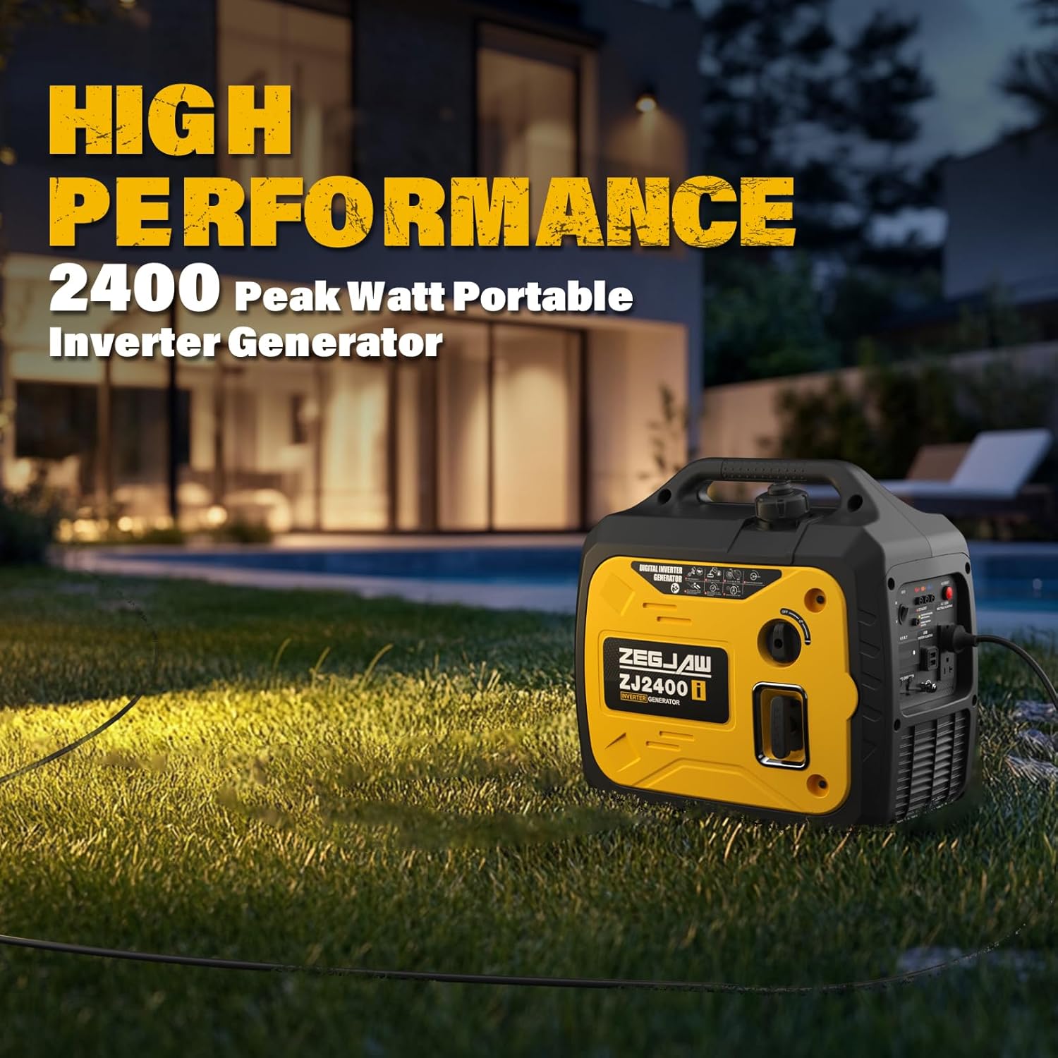 Generador inversor portátil de 2400 W, compatible con EPA Generador inversor portátil de 2400 W, compatible con EPA