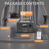 ALLWEI - Generador de energía portátil, 300 W/pico 600 W ALLWEI - Generador de energía portátil, 300 W/pico 600 W