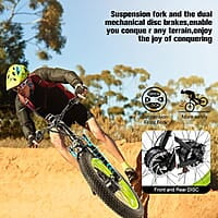 Bicicleta eléctrica para adulto, bicicleta eléctrica de neumático grueso de 26 pulgadas, bicicleta eléctrica de motor sin escobillas dual de 2000 W, bicicleta eléctrica de 30 MPH con batería Bicicleta eléctrica para adulto, bicicleta eléctrica de neumático grueso de 26 pulgadas, bicicleta eléctrica de motor sin escobillas dual de 2000 W, bicicleta eléctrica de 30 MPH con batería