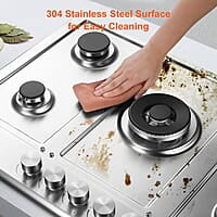 Placa de cocina de gas de 30 pulgadas con 5 quemadores Placa de cocina de gas de 30 pulgadas con 5 quemadores