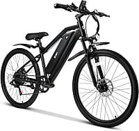 HILAND Rockshark bicicleta eléctrica para adultos, bicicleta eléctrica de montaña de 27.5 pulgadas con batería extraíble de 10.4 Ah, motor de 350 W 36 V, 21 velocidades 20 MPH Ebike HILAND Rockshark bicicleta eléctrica para adultos, bicicleta eléctrica de montaña de 27.5 pulgadas con batería extraíble de 10.4 Ah, motor de 350 W 36 V, 21 velocidades 20 MPH Ebike