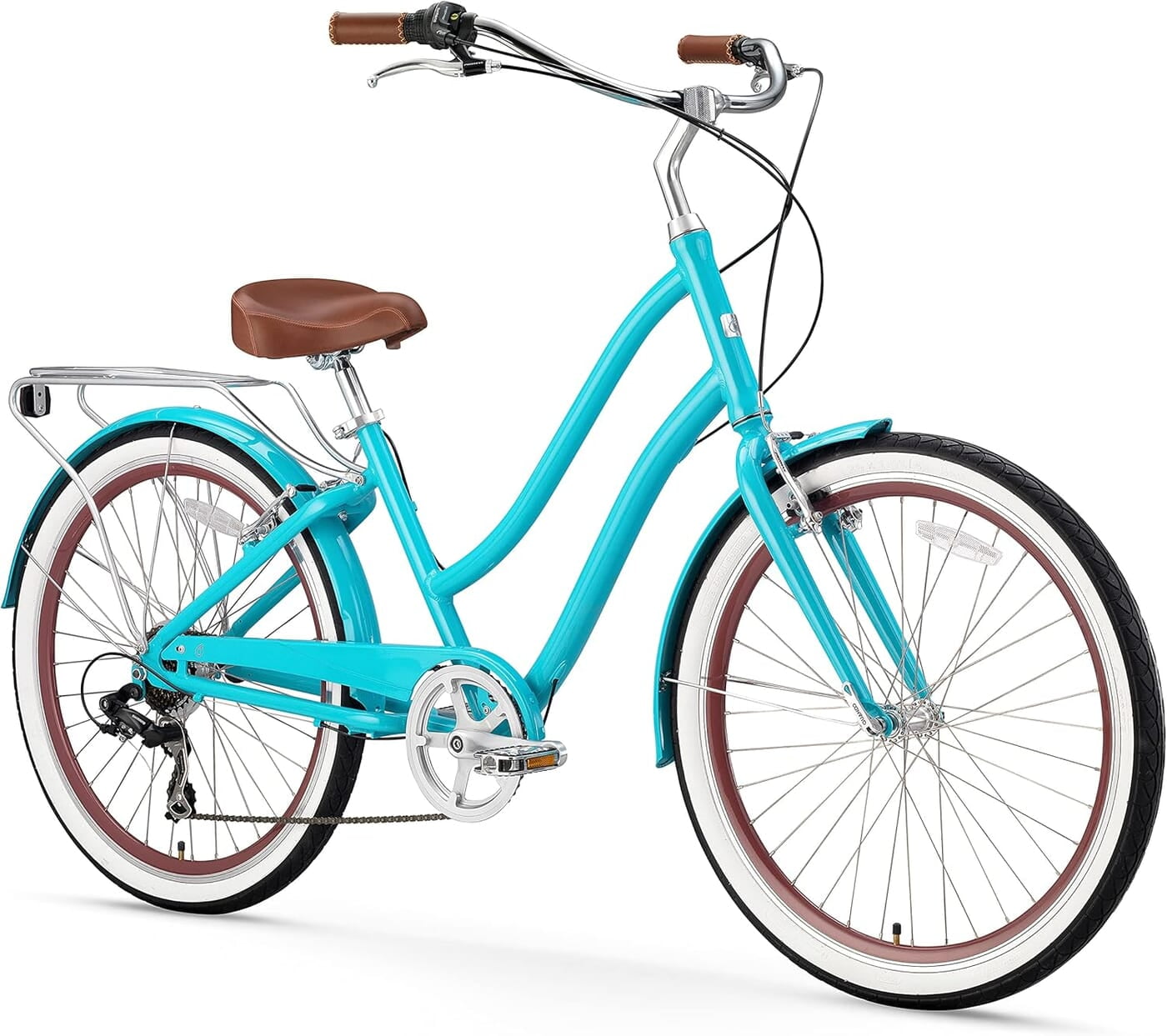 Bicicleta de playa para mujer, bicicleta híbrida de turismo Bicicleta de playa para mujer, bicicleta híbrida de turismo