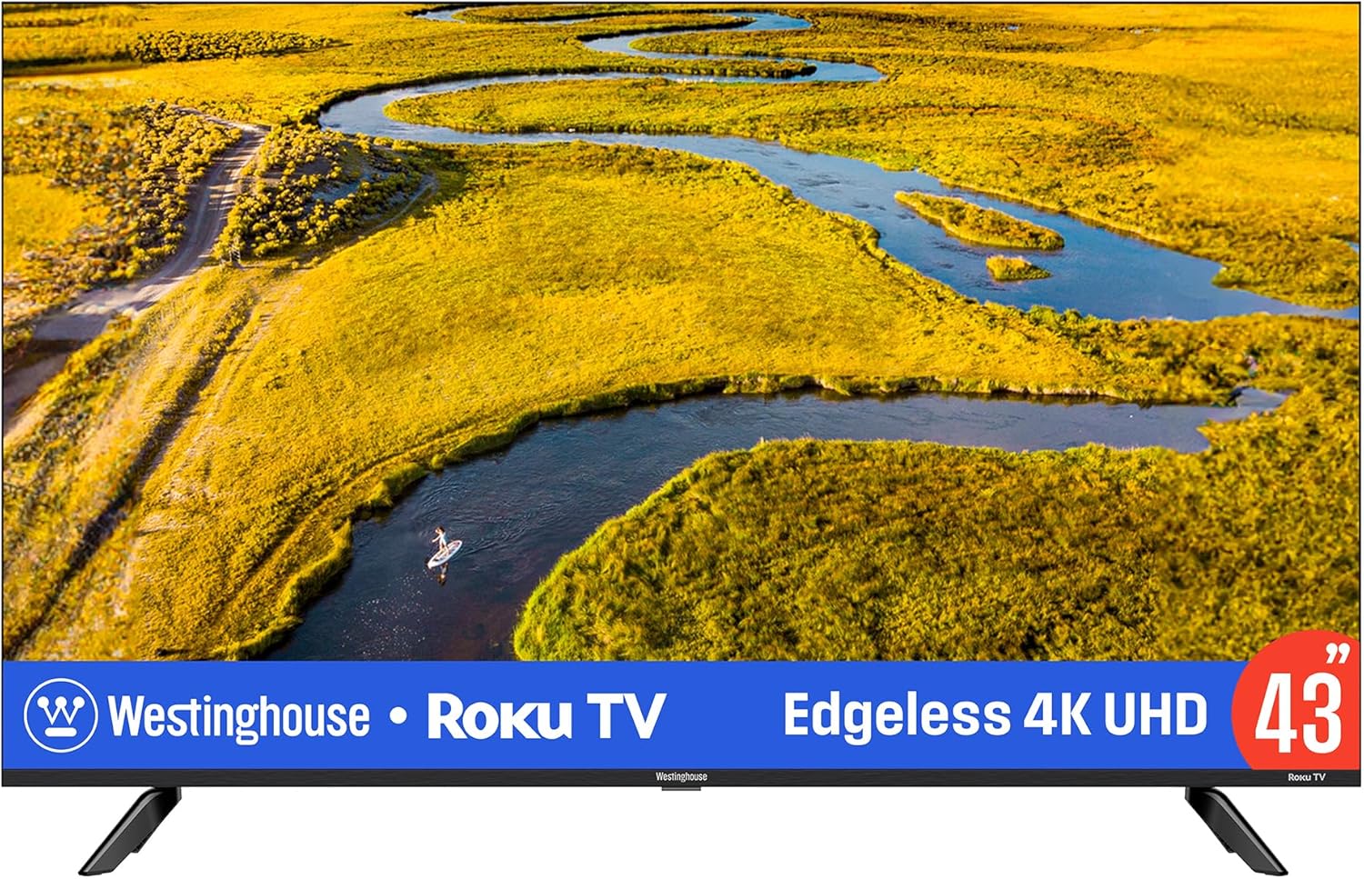 Westinghouse Edgeless Roku TV - Smart TV de 43 pulgadas
