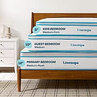 Colchón 10 pulgadas, espuma viscoelástica y resortes internos, tamaño individual