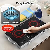 VBGK Cocina eléctrica, estufa eléctrica de 110 V 2400 W VBGK Cocina eléctrica, estufa eléctrica de 110 V 2400 W