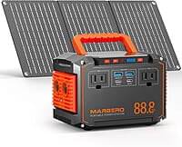 MARBERO Generador solar de pico de 150 W con panel solar de 30 W MARBERO Generador solar de pico de 150 W con panel solar de 30 W