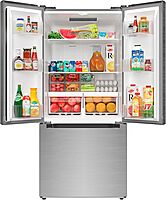 KoolMore KM-RERFDSS-18C Refrigerador francés de 18.5 pies cúbicos KoolMore KM-RERFDSS-18C Refrigerador francés de 18.5 pies cúbicos