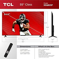 TCL Smart TV Class Q65 QLED 4K de 55 pulgadas con Fire TV TCL Smart TV Class Q65 QLED 4K de 55 pulgadas con Fire TV