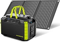 MARBERO Generador solar de 150 W de pico portátil con panel solar MARBERO Generador solar de 150 W de pico portátil con panel solar
