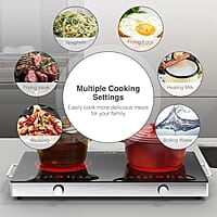 VBGK Cocina eléctrica, estufa eléctrica de 110 V 2400 W VBGK Cocina eléctrica, estufa eléctrica de 110 V 2400 W