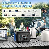 Estación de energía portátil, banco de energía de 600 W Estación de energía portátil, banco de energía de 600 W