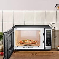 BLACK+DECKER Horno de microondas digital compacto de 700 vatios de 0.7 pies cúbicos, iluminación LED, cerradura para niños, acero inoxidable BLACK+DECKER Horno de microondas digital compacto de 700 vatios de 0.7 pies cúbicos, iluminación LED, cerradura para niños, acero inoxidable