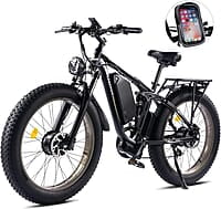 PHILODO Bicicleta eléctrica para adultos, bicicleta eléctrica de 26 pulgadas, bicicleta eléctrica de montaña de 1000 W, 48 V/17.5 Ah, batería extraíble, 31 MPH, bicicletas eléctricas de 21 velocidades PHILODO Bicicleta eléctrica para adultos, bicicleta eléctrica de 26 pulgadas, bicicleta eléctrica de montaña de 1000 W, 48 V/17.5 Ah, batería extraíble, 31 MPH, bicicletas eléctricas de 21 velocidades