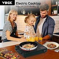 VBGK Cocina eléctrica, estufa eléctrica de 1800 W con 9 niveles VBGK Cocina eléctrica, estufa eléctrica de 1800 W con 9 niveles