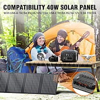 SINKEU Generador solar de 300 W y panel solar plegable de 40 W SINKEU Generador solar de 300 W y panel solar plegable de 40 W