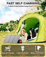 MARBERO Generador solar de pico de 150 W con panel solar de 30 W MARBERO Generador solar de pico de 150 W con panel solar de 30 W