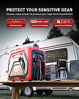ERAYAK Generador inversor portátil de 4500 W
