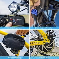 HOVERFLY OUREA de 26 pulgadas, 750 W ,7 velocidades, amortiguador HOVERFLY OUREA de 26 pulgadas, 750 W ,7 velocidades, amortiguador