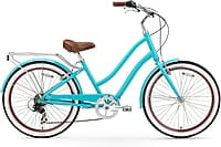 Bicicleta de playa para mujer, bicicleta híbrida de turismo Bicicleta de playa para mujer, bicicleta híbrida de turismo