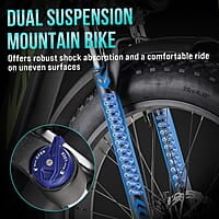 Bicicleta eléctrica para adultos de 1000 W, batería de 48 V 17.5 AH, bicicleta eléctrica para adultos, bicicleta eléctrica de suspensión completa de neumático grueso de 26 pulgadas Bicicleta eléctrica para adultos de 1000 W, batería de 48 V 17.5 AH, bicicleta eléctrica para adultos, bicicleta eléctrica de suspensión completa de neumático grueso de 26 pulgadas