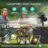 Ventilador recargable de 12 pulgadas, ventilador alimentado por panel solar, luz LED, panel solar de 3 W, ventilador solar recargable portátil, ventilador solar con LED para acampar al aire libre Ventilador recargable de 12 pulgadas, ventilador alimentado por panel solar, luz LED, panel solar de 3 W, ventilador solar recargable portátil, ventilador solar con LED para acampar al aire libre