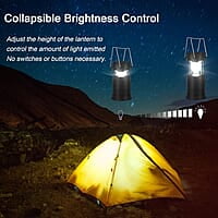 Paquete de 2 linternas solares para camping, plegables LED solares recargables por USB, luces colgantes de emergencia para camping, huracanes, cortes de energía en interiores y exteriores Paquete de 2 linternas solares para camping, plegables LED solares recargables por USB, luces colgantes de emergencia para camping, huracanes, cortes de energía en interiores y exteriores