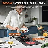 Estufa eléctrica de 2 quemadores y 120 V Estufa eléctrica de 2 quemadores y 120 V