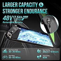 Bicicleta eléctrica para adultos de 1000 W, batería de 48 V 17.5 AH, bicicleta eléctrica para adultos, bicicleta eléctrica de suspensión completa de neumático grueso de 26 pulgadas Bicicleta eléctrica para adultos de 1000 W, batería de 48 V 17.5 AH, bicicleta eléctrica para adultos, bicicleta eléctrica de suspensión completa de neumático grueso de 26 pulgadas