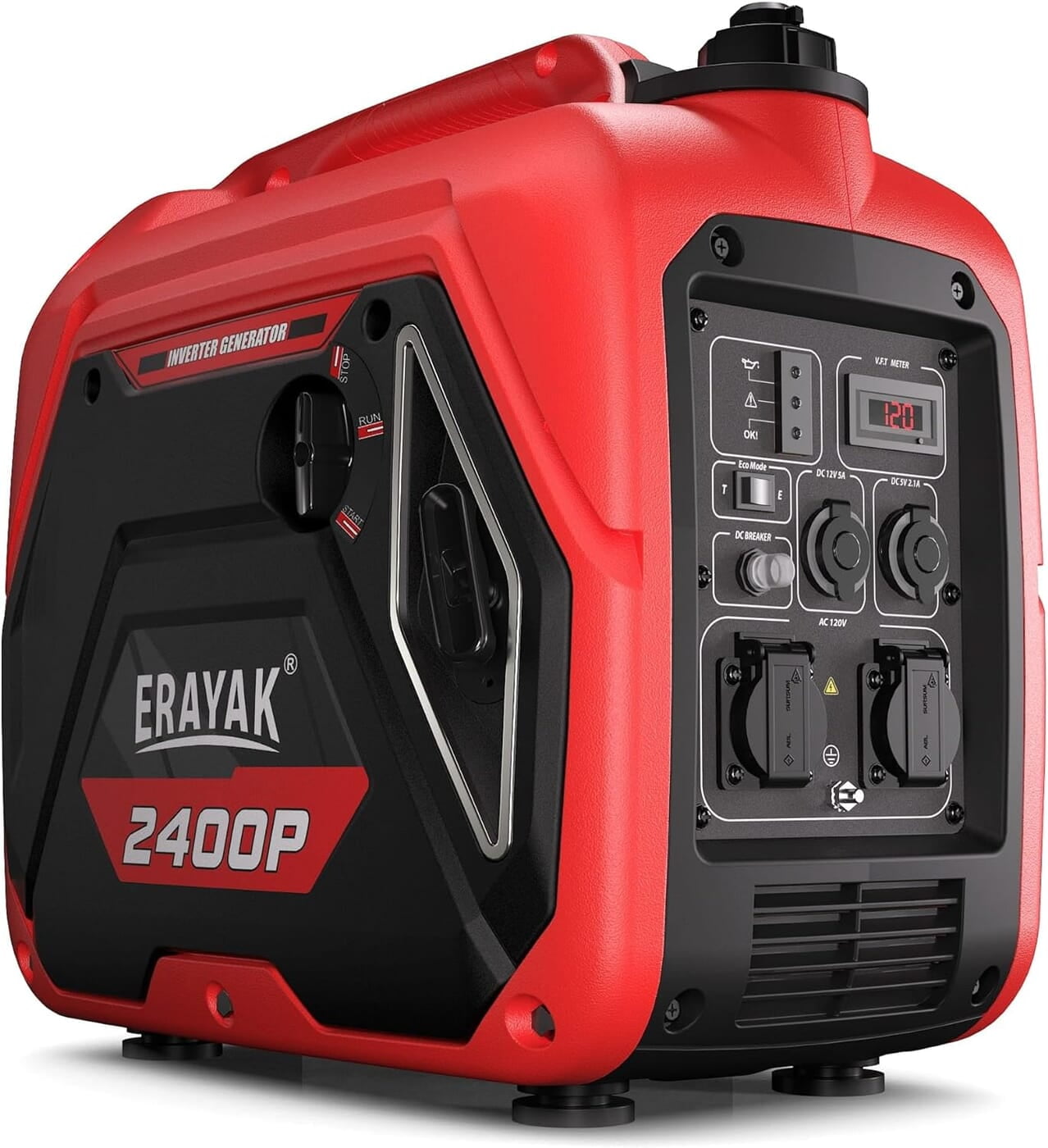 ERAYAK Generador inversor portátil de 2400 W para uso doméstico ERAYAK Generador inversor portátil de 2400 W para uso doméstico