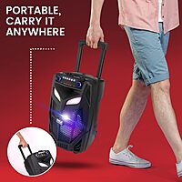 Pyle Sistema de altavoces PA Bluetooth portátil, 600 W Pyle Sistema de altavoces PA Bluetooth portátil, 600 W