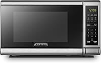 BLACK+DECKER Horno de microondas digital compacto de 700 vatios de 0.7 pies cúbicos, iluminación LED, cerradura para niños, acero inoxidable BLACK+DECKER Horno de microondas digital compacto de 700 vatios de 0.7 pies cúbicos, iluminación LED, cerradura para niños, acero inoxidable