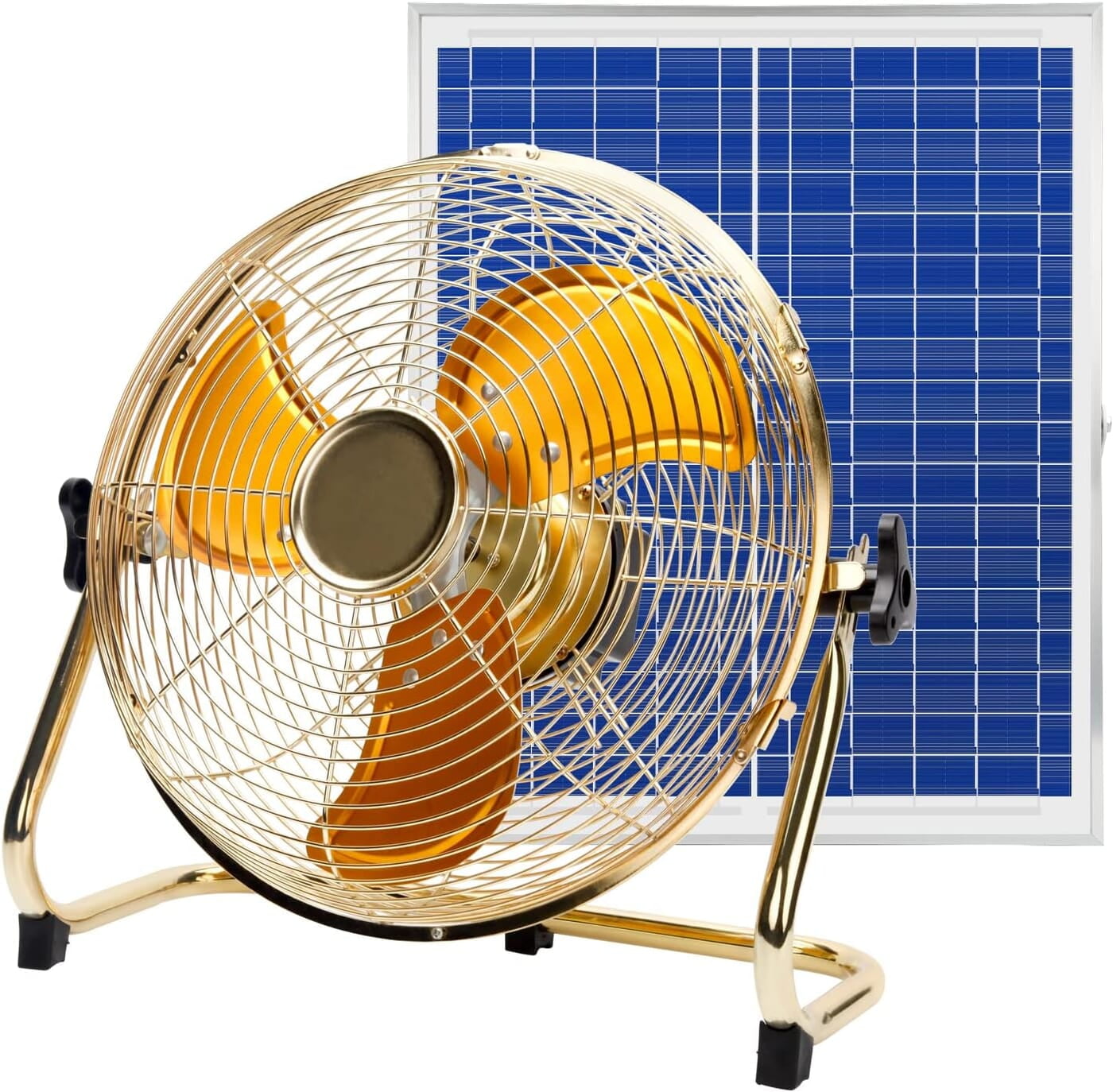 Ventilador de piso recargable solar portátil de 14 pulgadas, 15600 mAh 20 W, ventilador de panel solar alimentado por batería para campamento al aire libre, inclinación de 360° Ventilador de piso recargable solar portátil de 14 pulgadas, 15600 mAh 20 W, ventilador de panel solar alimentado por batería para campamento al aire libre, inclinación de 360°