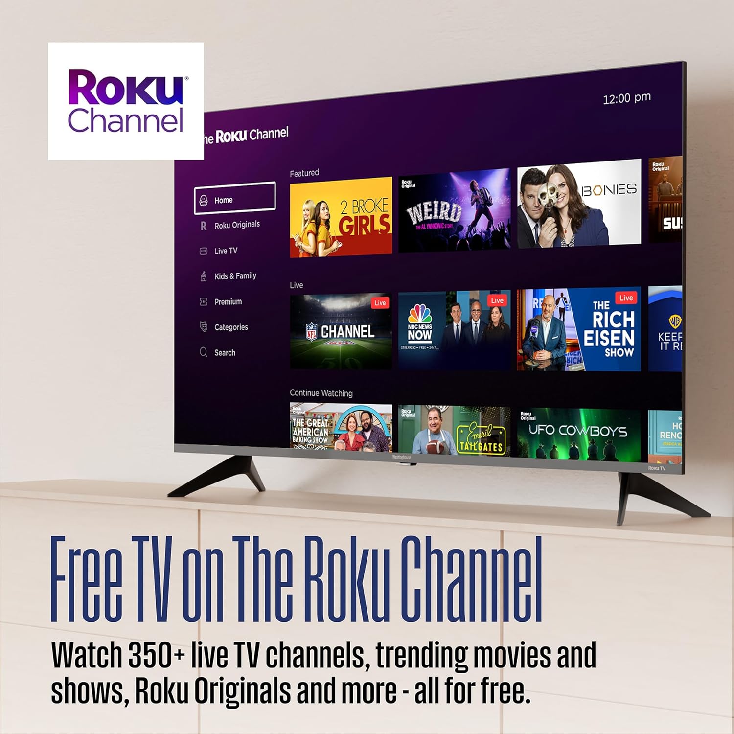 Westinghouse Edgeless Roku TV - Televisión inteligente de 32 pulgadas Westinghouse Edgeless Roku TV - Televisión inteligente de 32 pulgadas