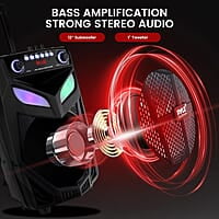 Pyle Sistema de altavoces PA Bluetooth portátil, 800 W, 12 pulgadas, altavoz Bluetooth para interiores y exteriores, sistema PA portátil, luces de fiesta, lector de tarjetas SD USB, radio FM Pyle Sistema de altavoces PA Bluetooth portátil, 800 W, 12 pulgadas, altavoz Bluetooth para interiores y exteriores, sistema PA portátil, luces de fiesta, lector de tarjetas SD USB, radio FM