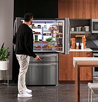 GE Perfil PVD28BYNFS Refrigerador inteligente de 27.6 pies cúbicos GE Perfil PVD28BYNFS Refrigerador inteligente de 27.6 pies cúbicos