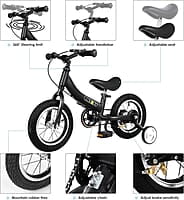 Bicicleta de equilibrio 2 en 1, una bicicleta de equilibrio para niños Bicicleta de equilibrio 2 en 1, una bicicleta de equilibrio para niños