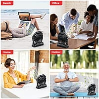 Ventilador portátil recargable, ventilador inalámbrico de 20000 mAh con linterna LED, ventilador de mesa pequeño, ventiladores de batería USB para viajes, dormitorio, hogar, camping, tienda, oficina Ventilador portátil recargable, ventilador inalámbrico de 20000 mAh con linterna LED, ventilador de mesa pequeño, ventiladores de batería USB para viajes, dormitorio, hogar, camping, tienda, oficina