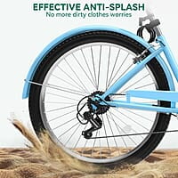 YITAHOME Bicicleta de crucero con marcode 26 pulgadas YITAHOME Bicicleta de crucero con marcode 26 pulgadas
