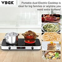 VBGK Cocina eléctrica, estufa eléctrica de 110 V 2200 W VBGK Cocina eléctrica, estufa eléctrica de 110 V 2200 W