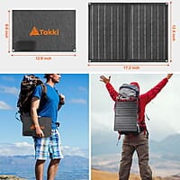 Takki Generador solar de 99 Wh con juego de paneles solares de 21 W Takki Generador solar de 99 Wh con juego de paneles solares de 21 W