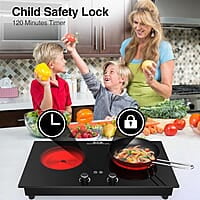 VBGK Cocina eléctrica, quemador eléctrico de 2400 W VBGK Cocina eléctrica, quemador eléctrico de 2400 W