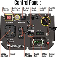 Westinghouse Outdoor Power Equipment - 5000 vatios pico Westinghouse Outdoor Power Equipment - 5000 vatios pico