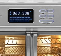 Emeril Lagasse Freidora de aire extra grande de 26 cuartos de galón, horno tostador de convección con puertas francesas, acero inoxidable Emeril Lagasse Freidora de aire extra grande de 26 cuartos de galón, horno tostador de convección con puertas francesas, acero inoxidable