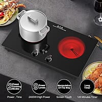 VBGK Cocina eléctrica, quemador eléctrico de 2400 W VBGK Cocina eléctrica, quemador eléctrico de 2400 W