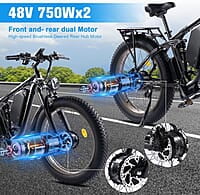 PHILODO Bicicleta eléctrica para adultos, bicicleta eléctrica de 26 pulgadas, bicicleta eléctrica de montaña de 1000 W, 48 V/17.5 Ah, batería extraíble, 31 MPH, bicicletas eléctricas de 21 velocidades PHILODO Bicicleta eléctrica para adultos, bicicleta eléctrica de 26 pulgadas, bicicleta eléctrica de montaña de 1000 W, 48 V/17.5 Ah, batería extraíble, 31 MPH, bicicletas eléctricas de 21 velocidades