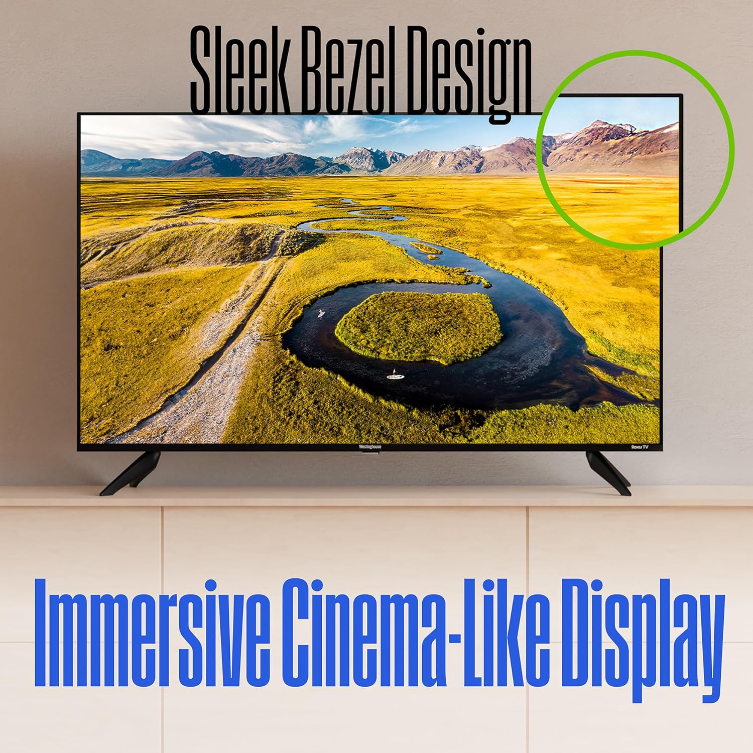 Westinghouse Edgeless Roku TV - Smart TV de 43 pulgadas Westinghouse Edgeless Roku TV - Smart TV de 43 pulgadas